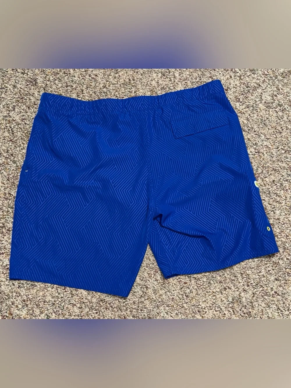 Men's size 2X swim trunks zeroxposur Blue Geo-Print Swim Trunks shorts‎